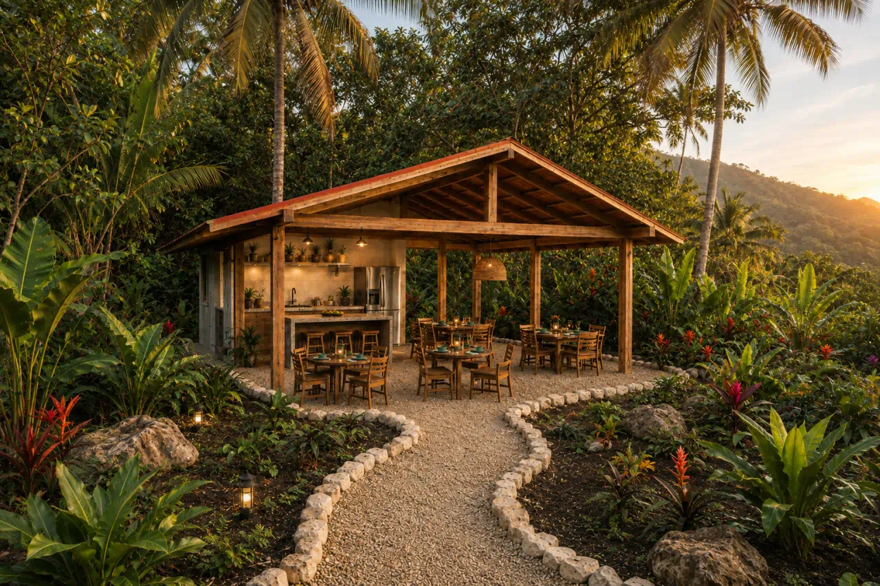 Welcoming private retreat venue in the tropical mountains of Costa Rica